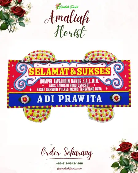 Papan Bunga Ucapan Selamat Cikawao